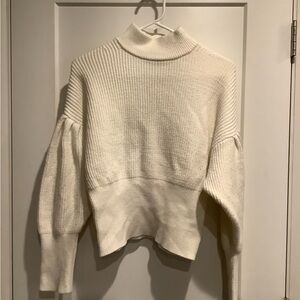 Express Cream Turtleneck Sweater